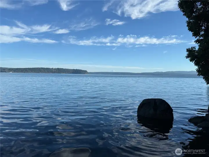 Hood Canal from your private beach.