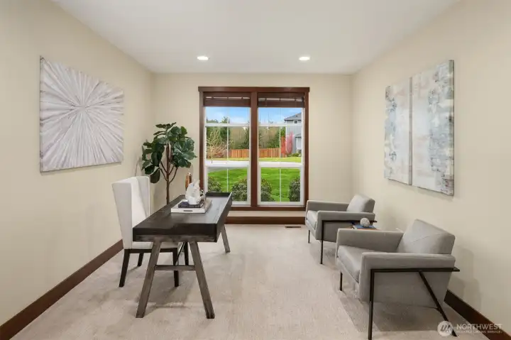 Separate and dedicated home office/den