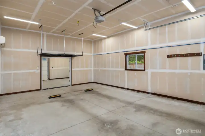 Ample room for all of your toys plus shop space in the back