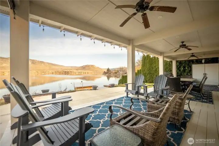 Large covered patio