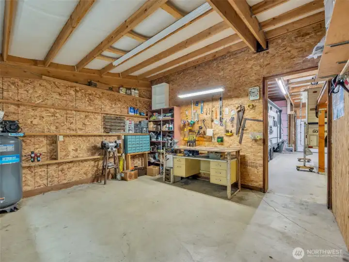 Office or possible, additional living space in the back of the detached shop. Buyer to verify.