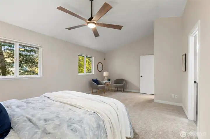 Ceiling recently added along with an additional circut for portable A/C