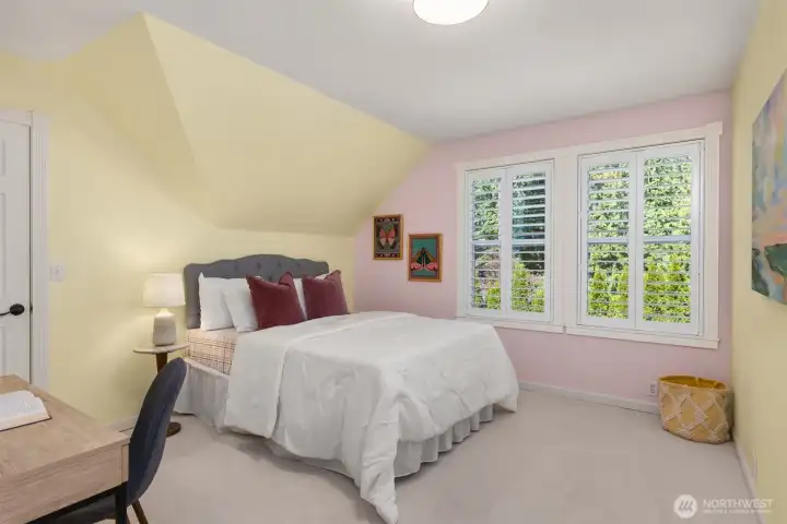 The third bedroom upstairs. All of the bedrooms are nicely sized. The third bedroom upstairs. All of the bedrooms are nicely sized.