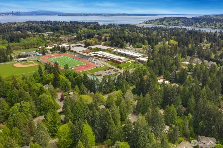 This home is directly adjacent to the school district grounds, walkable to all levels of schools, the aquatic center, library, and further on to Winslow and the ferry. This home is directly adjacent to the school district grounds, walkable to all levels of schools, the aquatic center, library, and further on to Winslow and the ferry.