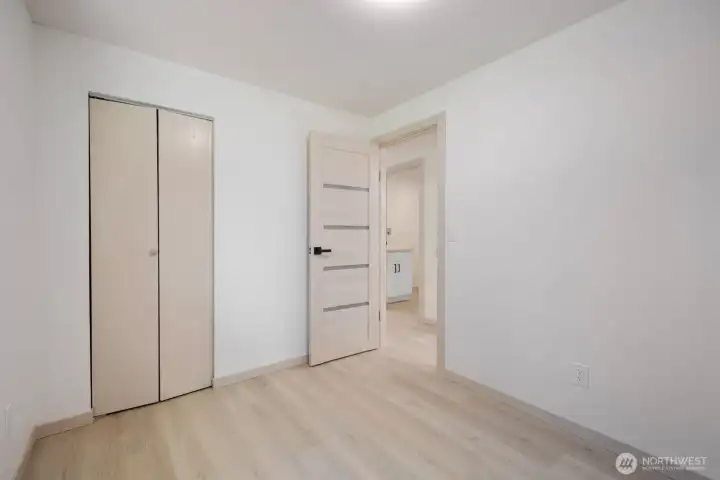 Bedroom#2  with ductless heating and cooling