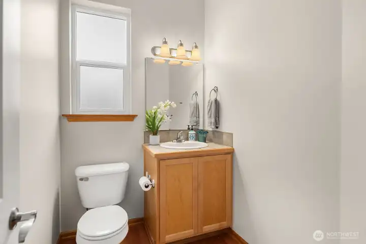 Main floor half bath