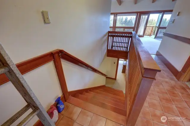 Stairs to lower level.