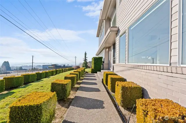 Entry to front door