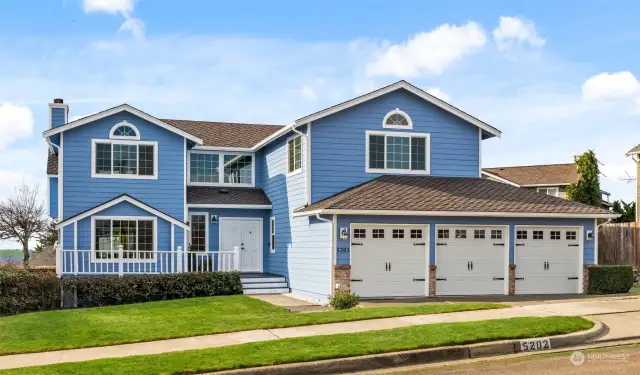 New garage doors with Whisper Light openers & man door to backyard