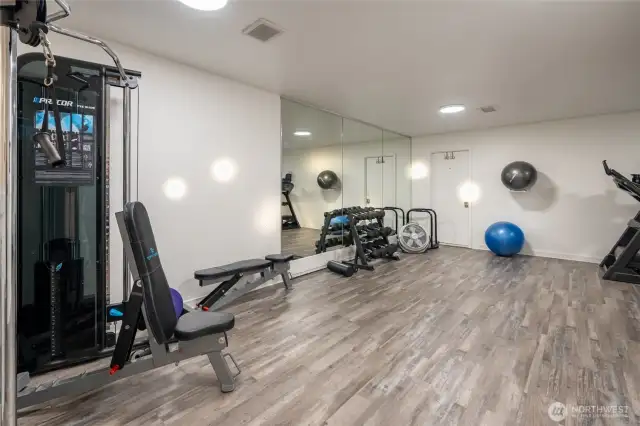 Club workout area