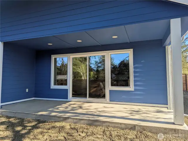 Covered back porch