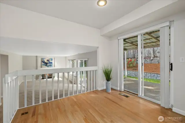 kitchen opens to the back patio & fully fenced backyard for entertaining!