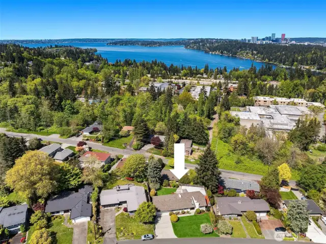 Phenomenal location close to downtown Mercer Island, I-90, schools, Mercerwood Shore Club.
