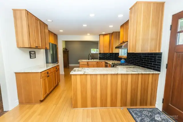 Kitchen looking east