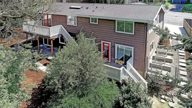 Large lot with room for gardening and easy care yard