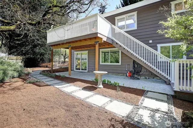 Back patio & decks