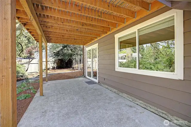 Back covered patio