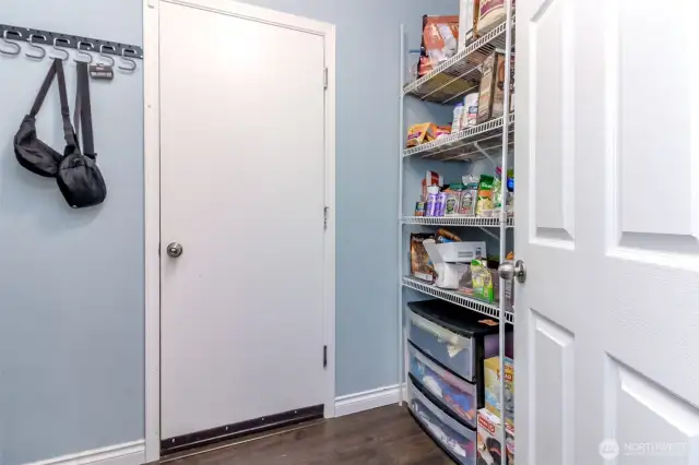 Huge walk-in pantry/mudroom.