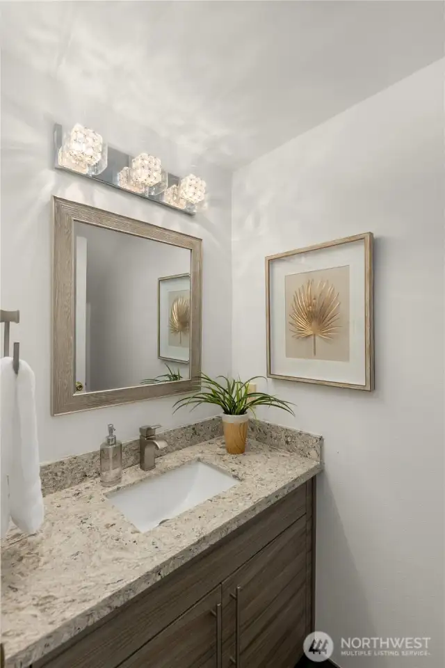 Beautifully remodeled main floor powder bath