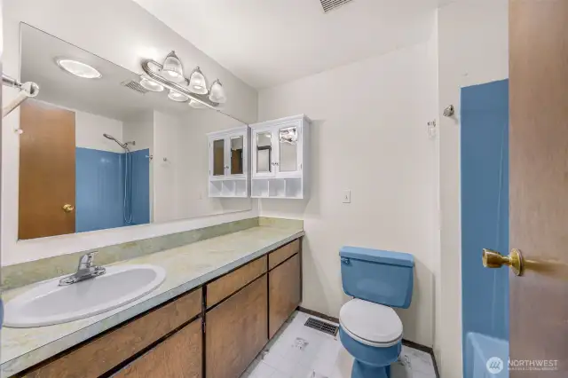 main bath upstairs