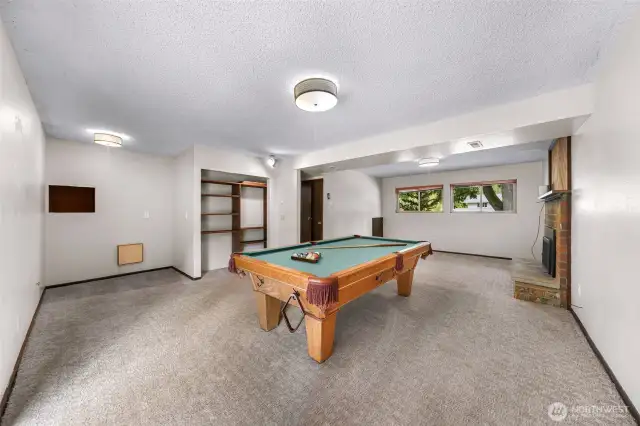 downstairs family room