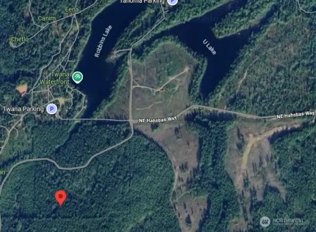 Property is 1.8 miles from Dewatto Road.