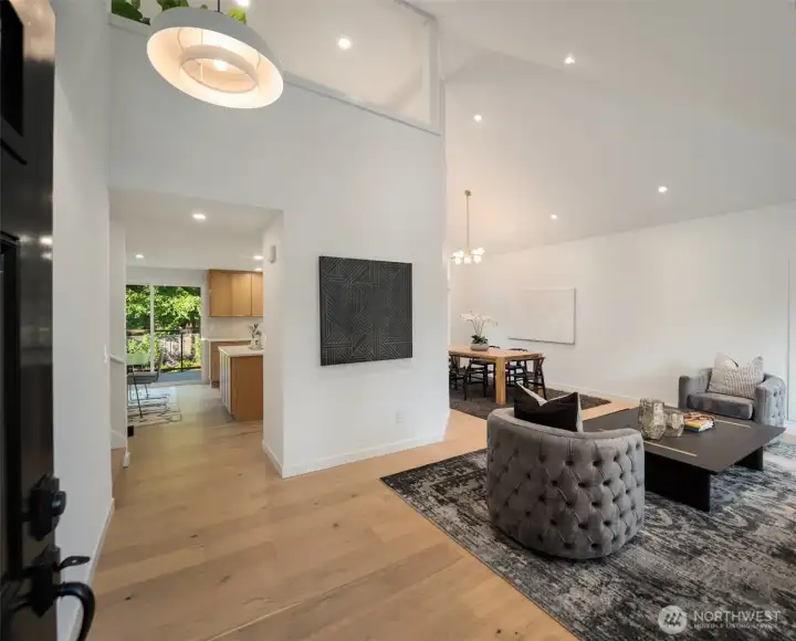 Welcoming entry into the  home.