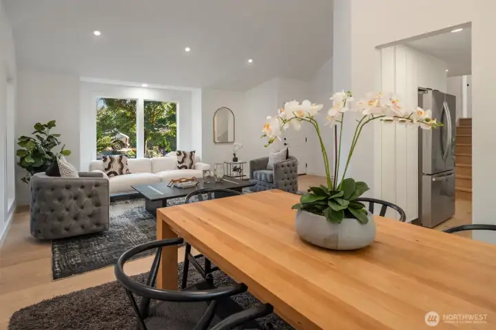 Dining room for entertaining.