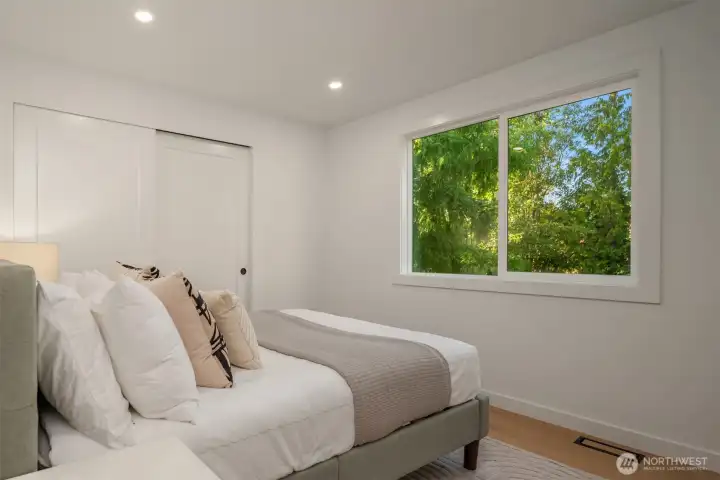 Spacious bedrooms
