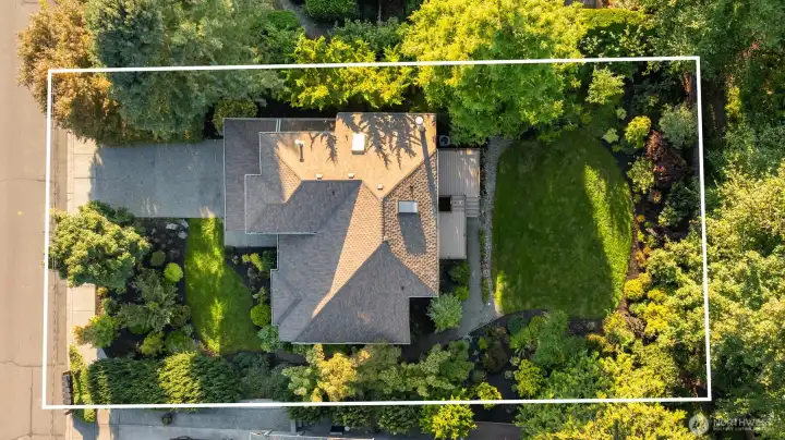 Property drone view.
