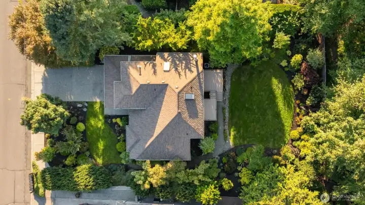 Drone view of the home.
