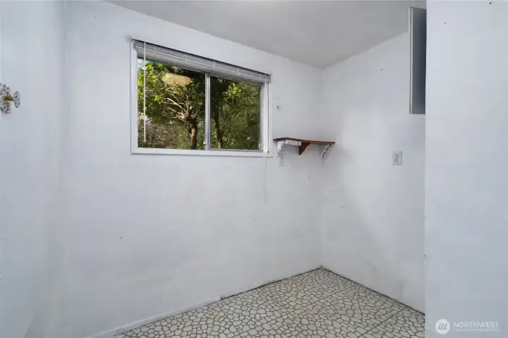 Room off basement, perfect for home office.