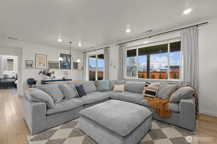 Open-concept living perfect for entertaining