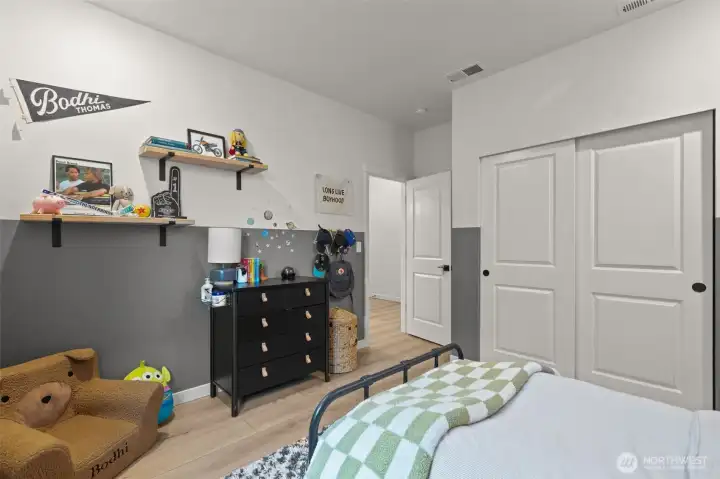 Bright and comfortable bedrooms with ample closet space