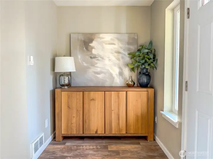 walk into the entryway