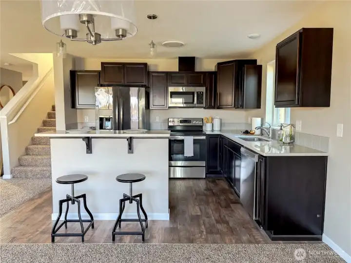 Open concept kitchen