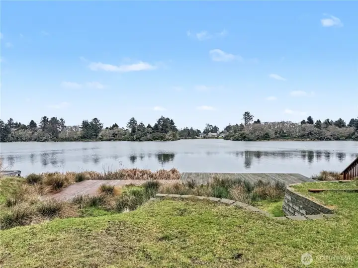 Lake views from the yard