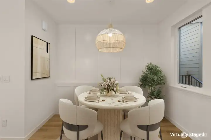 Open dining space perfect for entertaining