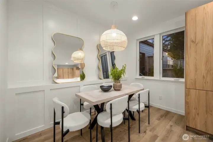 Custom millwork elevates the aesthetic and adds dimension & architectural character to the space.