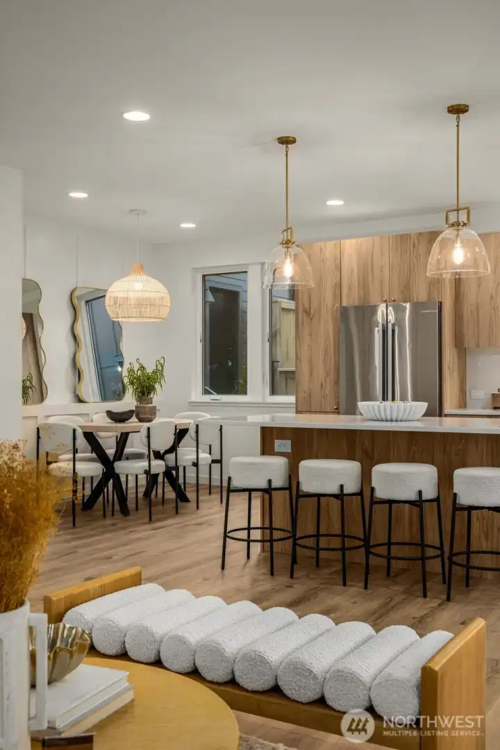 Stylish fixtures and millwork.