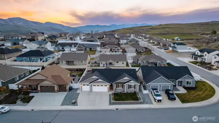 View toward the lake and downtown Chelan from the east side of Suncrest.