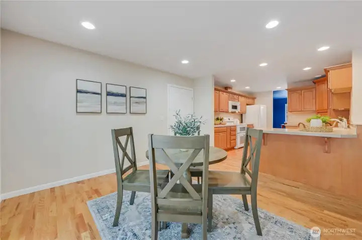 Dining toward Kitchen, Laundry and Garage