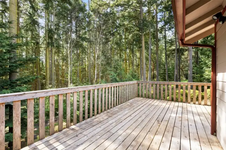 Deck of dining space