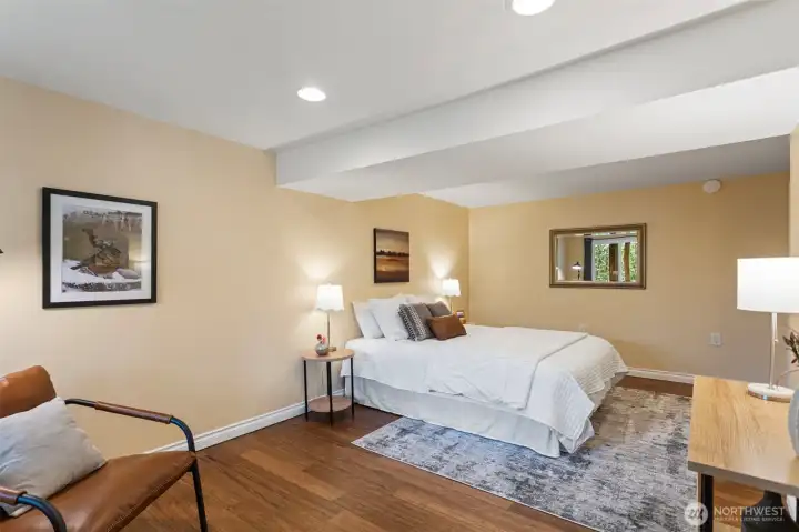 Large lower level bedroom or use it as a flex space. So many possibilities in this home.
