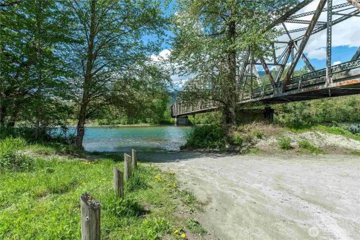 Boat launch area