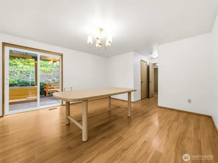 Dining Room off the Kitchen
