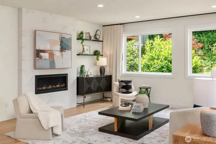 Gather Around the Electric Fireplace in the Living Room Gather Around the Electric Fireplace in the Living Room