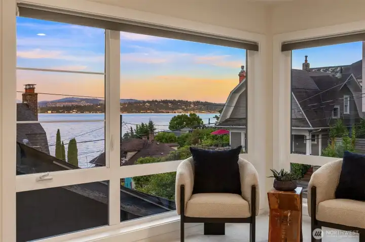 Golden Hour with Views of Lake Washington South East Facing Golden Hour with Views of Lake Washington South East Facing