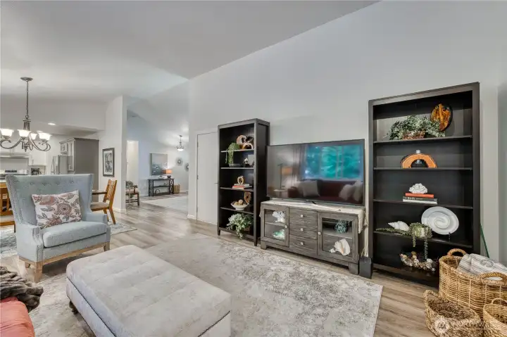 Spacious family room with an open concept.
