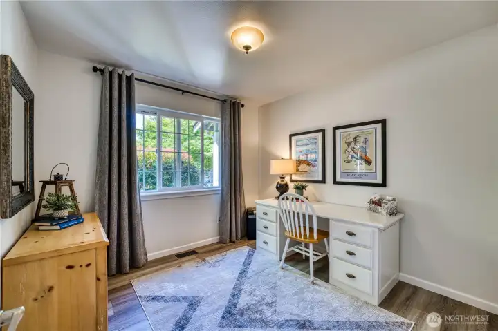 One of three bedrooms.